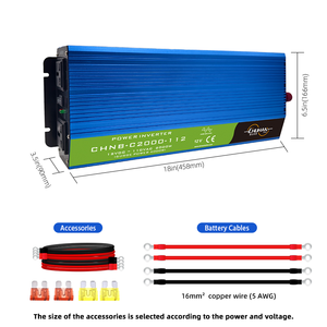 3KW 500W 1000W 1500W 2000W 3000W 5000W กำลังไฟ 12V 24V 48V เป็น 110V 220V AC คลื่นไซน์บริสุทธิ์ ระบบออฟกริด CHNB-C3000-224 Power C - Product Image 6