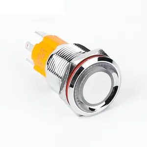 Hot Sale 16Mm Algemeen Nieuwste Ontwerp Mount Accessoire Verlicht Led Afzuigkap Dpn Waterdichte Drukknop Schakelaar