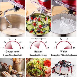Batidora Digital para cocina, mezclador <span class=keywords><strong>de</strong></span> huevos con pantalla táctil LED, 5L, 1000W, procesador <span class=keywords><strong>de</strong></span> alimentos - Product Image 4