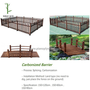 Carbonized hàng rào bằng gỗ môi trường thân thiện & sản xuất và dịch vụ trực quan tùy chỉnh kích thước và độ dày - Product Image 6
