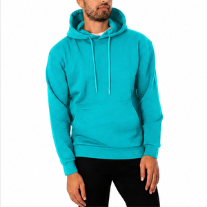 Sweat-shirts à capuche décontractés pour hommes en tissu polaire mélangé coton, avec logo et design personnalisés, pour la vente en ligne en gros - Product Image 6