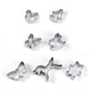 热销卡通动物造型小型不锈钢饼干切割机套装饼干模具自制零食烘焙 - Product Image 1