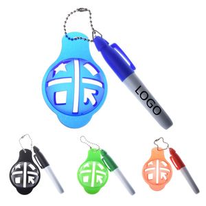 Stylo marqueur de balle de golf en plastique personnalisé pour la promotion, outil d'alignement, accessoires d'entraînement de golf - Product Image 1