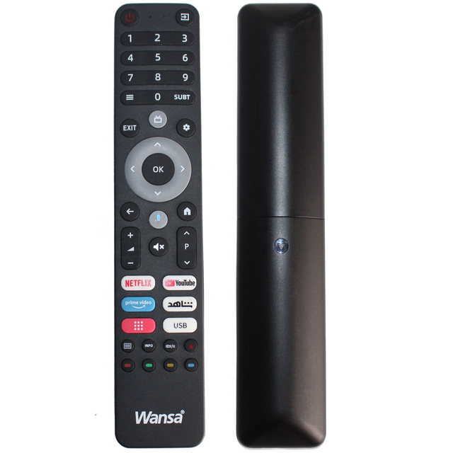 WANSA-166 Fixed Code Infrared Remote Control 4 Buttons 10m Range ABS Material Private Mold TV LCD Box Replacement (No Voice
