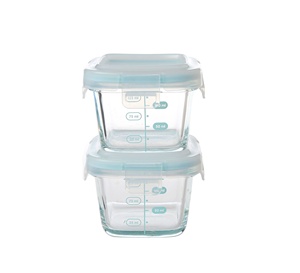 Recipiente de Vidrio de Borosilicato para Alimentos para Bebés, Mini Recipiente Resistente al Calor de 400°C, Hermético, Capacidad de 200 ml, Almacenamiento Multifuncional - Product Image 2