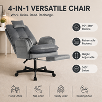 Chaise de bureau de direction de haute qualité avec accoudoirs extensibles croisés, idéale pour le bureau à domicile ou la réception
