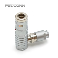 Connecteur auto-bloquant push-pull 4 broches de qualité industrielle série K PSCCONN, BFHG.0K.304.CPARC52Z, BFHG.1K.304.CPARC72Z