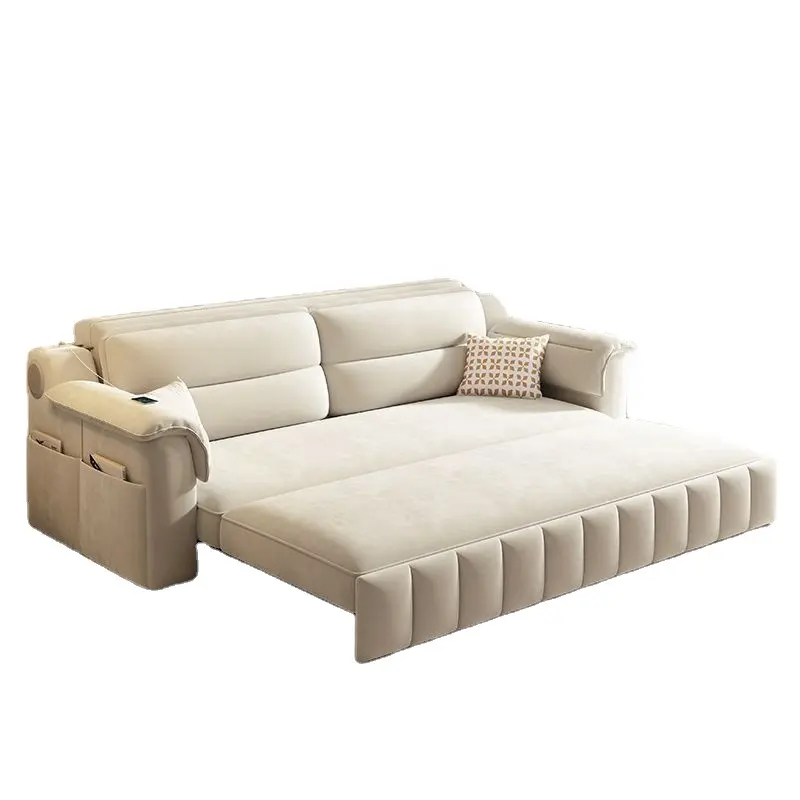 Sofá-cama dobrável multifuncional para sala de estar, sofá escandinavo com som, novidade