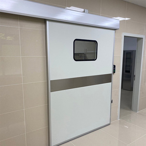 Porte coulissante en verre automatique à fermeture hermétique de qualité industrielle conforme à la norme CE pour salle blanche - Product Image 4