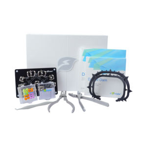 Kit di Diga Dentale in Gomma Multifunzione con Strumenti Chirurgici Dentali, Pinze Punzonatrici, Telaio, Cunei e Morsetti per Diga - Product Image 5