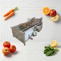 Commerciële automatische nieuwe multifunctionele fruit- en groentewasmachine met watercirculatie reiniging