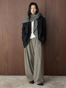 Pantalones de Traje Largos para Mujer, Estilo Casual de Invierno, Plisados, Curvos, Holgados, de Cintura Alta, Ecológicos, Estilo Francés - Product Image 5