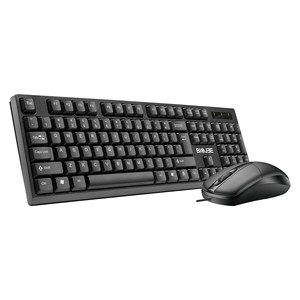 BIOJEE Non-Mechanical <b>Wired</b> <b>Keyboard</b> Mouse Combo 104 Keys Waterproof for Gaming Office Desktop Laptop Use - Product Image 1