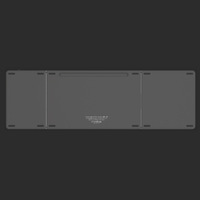 OEM Keyboard BT nirkabel lipat tiga saluran, Keyboard lipat portabel dengan tombol kiri dan kanan