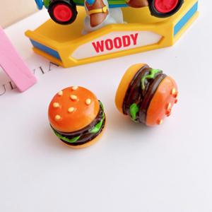 Comida resina encantos pan croissant hamburguesa tostada galleta Diy Decoración Para funda de teléfono - Product Image 4