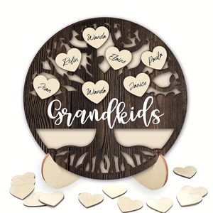 Festa della mamma regalo creativo nome personalizzato <span class=keywords><strong>in</strong></span> <span class=keywords><strong>legno</strong></span> albero di famiglia cornici <span class=keywords><strong>in</strong></span> <span class=keywords><strong>legno</strong></span> amore albero di famiglia decorazione per la tavola decorazione della casa - Product Image 1