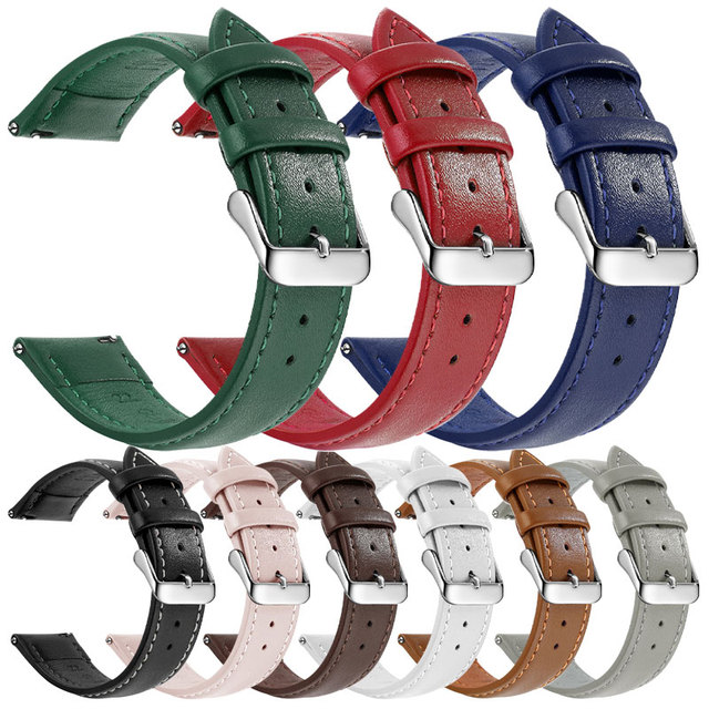 Eraysun Leather Watch Straps ODM Cutting Genuine Leather Wrap Watch Bands Quick Release 18mm/20mm/22mm Watch Belt