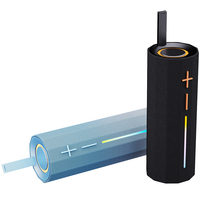 Haut-parleur portable OEM BT 5.3, lumière RGB, basses puissantes, double haut-parleur 10W, Type-C, pour la maison/les fêtes/l'extérieur/ordinateur