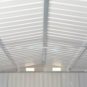 XXXL <strong>METAL</strong> TOOL <strong>SHED</strong> 10X12 Apex Roof <strong>Metal</strong> <strong>Sheds</strong> W/ Sliding Door &amp; <strong>Base</strong> Garden Storage <strong>Shed</strong> with Foundation - Product Image 4