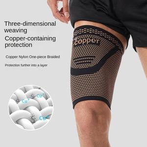 Nouvelle protection professionnelle pour les jambes, couleur cuivre, nylon/spandex tricoté, compression élastique pour la <span class=keywords><strong>cuisse</strong></span>, anti-fatigue - Product Image 5