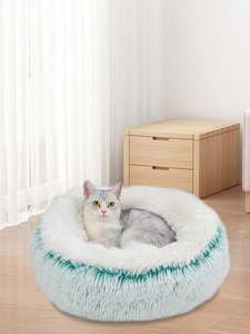 Extra Large Outdoor Designer Small Dog <b>Bed</b> <b>Canopy</b> Manufacture Waterproof Fluffy Memory Foan Donut Polyester Ultra Soft - Product Image 5
