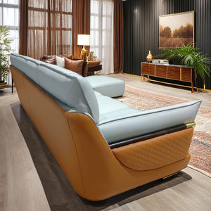 Nuovo arrivo italiano europeo Design postmoderno luce di lusso in vera pelle Chesterfield divano Set componibile per <span class=keywords><strong>soggiorno</strong></span> - Product Image 3