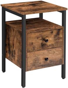 Wholesale Luxury Home Office Hospital School Workshop Bedside <strong>Nightstand</strong> <strong>Mirrored</strong> Industrial Side End Table with Drawer - Product Image 1