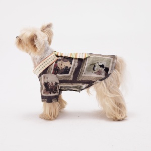 Gilet traspirante per cani OEM ODM, maglietta senza maniche stampata per cani di taglia piccola e media, stile britannico, Corgi, Pomeranian - Product Image 3
