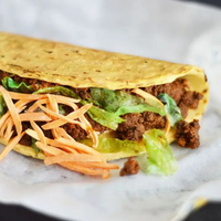 Emballage de burrito personnalisé résistant à la graisse humide tortilla mexicaine petit-déjeuner taco papier d'emballage
