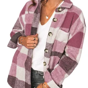Trytree — manteau décontracté à manches longues pour femme, tenue d'automne, avec boutons, nouveauté, vente en gros