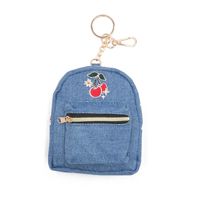 Tas Mini Kulit PU Modis & Tas Kecil Dompet Ritsleting Dompet Koin Kunci Kartu Warna Biru Muda, Untuk Gaya Lain Silakan Konsultasikan ke Layanan