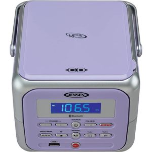 JENSEN เครื่องเล่นสเตอริโอแบบพกพาจอแสดงผล LCD Boombox สำหรับบลูทูธวิทยุ FM USB ช่องเสียบหูฟัง AUX-in เล่น MP3 CD-660 - Product Image 4