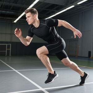 OEM/Odm Design Gym Hommes t-shirts Polyester Séchage Rapide Serré Jogging Running Basketball Tops t-Shirt Pour Hommes - Product Image 1