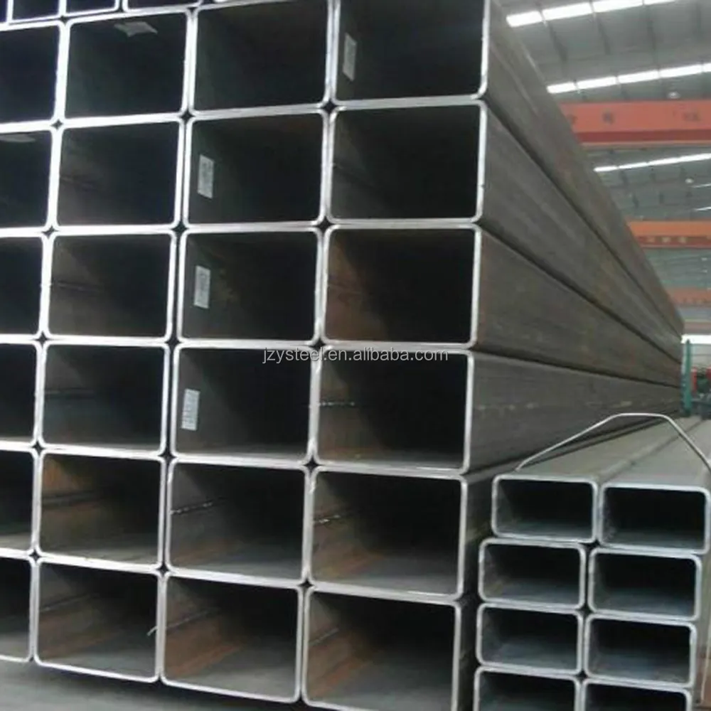 Harga Murah pipa besi hitam lasan ms tabung persegi panjang digunakan untuk bahan bangunan pipa persegi baja karbon