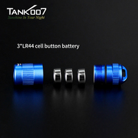 Lampe torche EDC Tank007 E15 en aluminium haute puissance, étanche, mini lampe de poche portable à LED, porte-clés