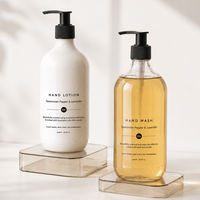 300ml 500ml 1000ml Whosale Liquide Body Wash 16oz clair PET Plastique Shampooing Lotion Pompe Bouteille