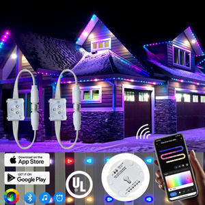 48V IP68 <span class=keywords><strong>RGB</strong></span> LED nhôm theo dõi đèn giáng sinh ngoài trời vĩnh viễn nhà đèn rgbic đèn giáng sinh - Product Image 3