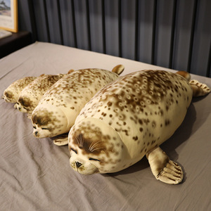 CE/ASTM 2024 été nouveauté personnalisé doux en peluche <span class=keywords><strong>Animal</strong></span> <span class=keywords><strong>phoque</strong></span> oreiller mignon <span class=keywords><strong>phoque</strong></span> de mer jouets animaux en peluche peluches - Product Image 4