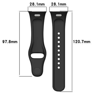 シリコーンストラップ26mm Redmi <span class=keywords><strong>Watch</strong></span> 3スポーツブレスレット交換スナップボタン時計バンドアクセサリー - Product Image 1