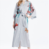 Peignoir Long pour femmes, en soie, tenue de soirée décontractée, pour mariée, idéal pour un mariage