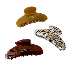 Nuova Molletta per Capelli Stile Coreano Retrò, Grande con Stampa <span class=keywords><strong>di</strong></span> Lettere, in Acetato, Accessorio per Capelli a Forma <span class=keywords><strong>di</strong></span> Artiglio <span class=keywords><strong>di</strong></span> Squalo per Donne - Product Image 2