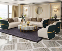 Ledersofa Weißes Sofa Hochwertige Luxuriöse Moderne Polsterung Wohnzimmer-Set 123