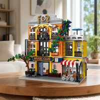Série de jouets de construction Music Club Building Blocks Street View pour les marchés de cadeaux en gros, les modèles d'exposition d'hôtels urbains et les acheteurs du monde entier