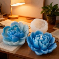 Moule en silicone 3D en forme de pivoine pour bougies parfumées, savons faits main et décorations en plâtre, modèle YT25252