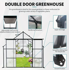 सबसे ज्यादा बिकने वाले एल्युमिनियम ने गार्डन बेड ग्रीनहाउस पर्यावरण के अनुकूल पीसी प्रकृति कृषि को कवर किया - Product Image 3