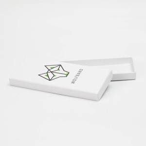 Kotak Hadiah <span class=keywords><strong>2</strong></span> Bagian Atas Bawah dengan Logo Kustom yang Dapat Dilepas, Tutup dan Alas Kotak Kertas yang Dapat Digunakan Kembali untuk Perhiasan Kalung - Product Image 4
