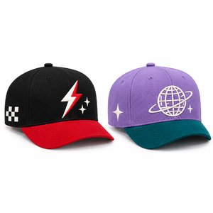 High Quality Custom Hat Frame Unstructured Snapback 5 Panel 6 Panel Cotton Baseball Hats With Your Logo - Product Image 5