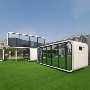Hiện đại nhỏ prefab kim loại táo container cabin nhà zhanyi khách sạn sử dụng 20ft 40ft cách âm di động đúc sẵn biệt thự ngoài trời - Product Image 2