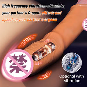 Penutup Penis Kristal Transparan Tebal untuk Pria, Alat Bantu Seks Dewasa, Cincin Penutup Penis, Vibrator Seks - Product Image 5