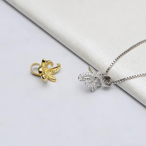 S925 Silver Pendant Head with Floral Design 13-15 Pearl Inlaid 3mm Bead Size DIY <b>Jewelry</b> with Empty Flower <b>Tray</b> Hanging Pendant - Product Image 3